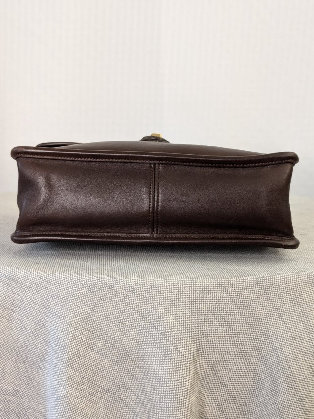 Vintage Coach Willis Crossbody Bag Mahogany Brown Leather Turnlock - Picture 9 of 14